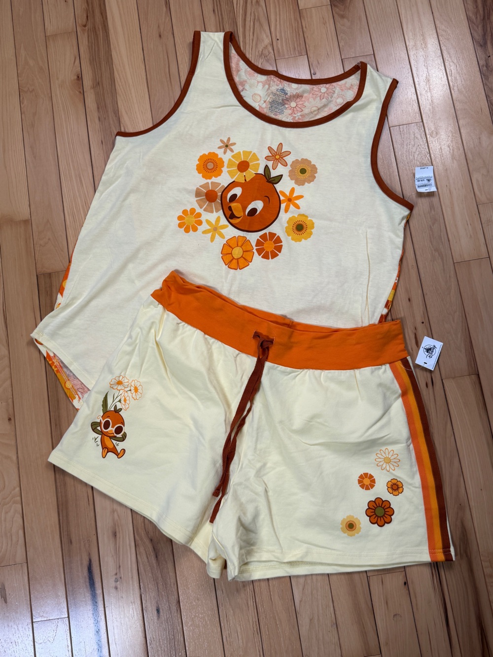 Disney Parks Orange Bird 2023 EPCOT Flower & Garden Lounge Set NWT Sold as Set